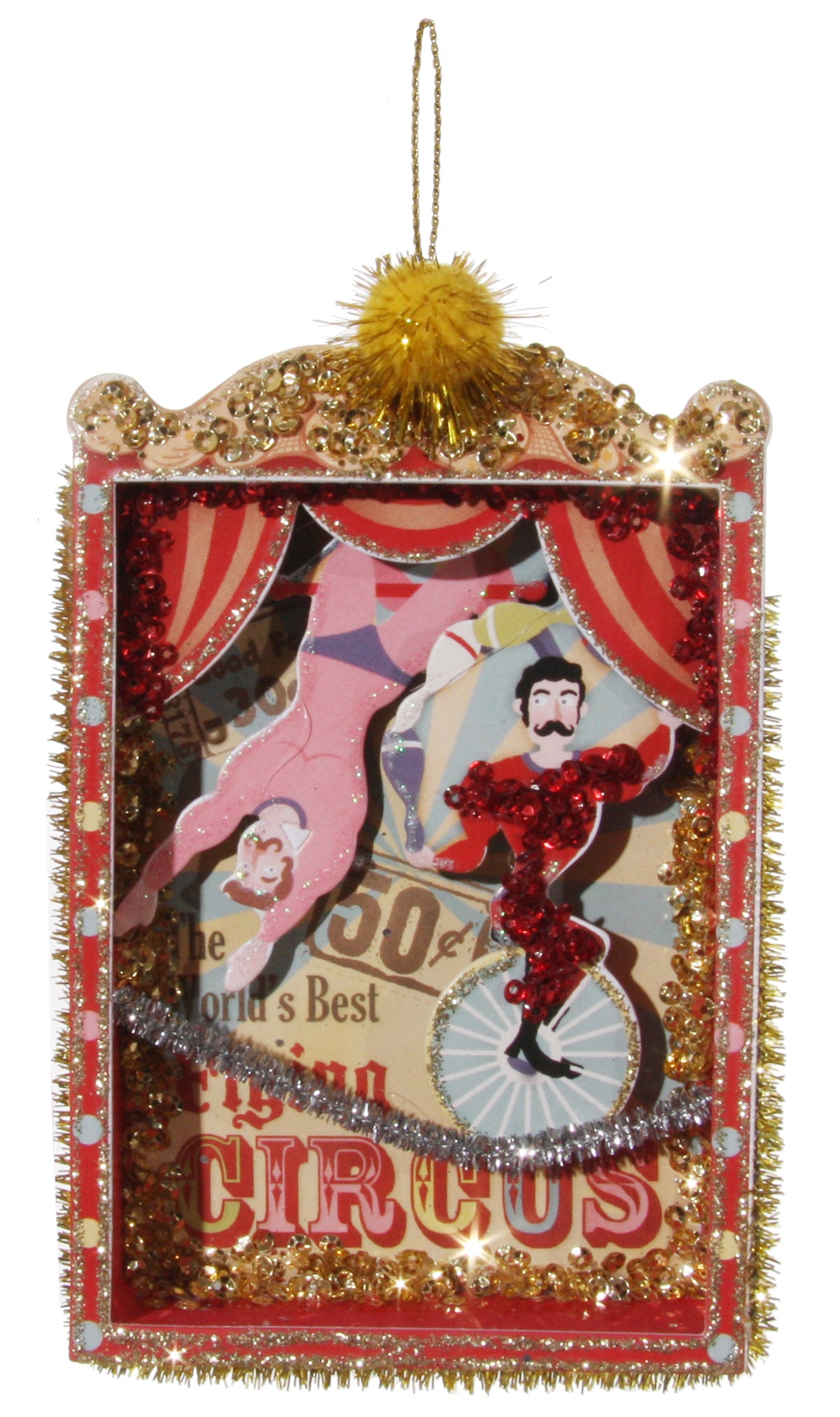 Papir cirkus jule ornament