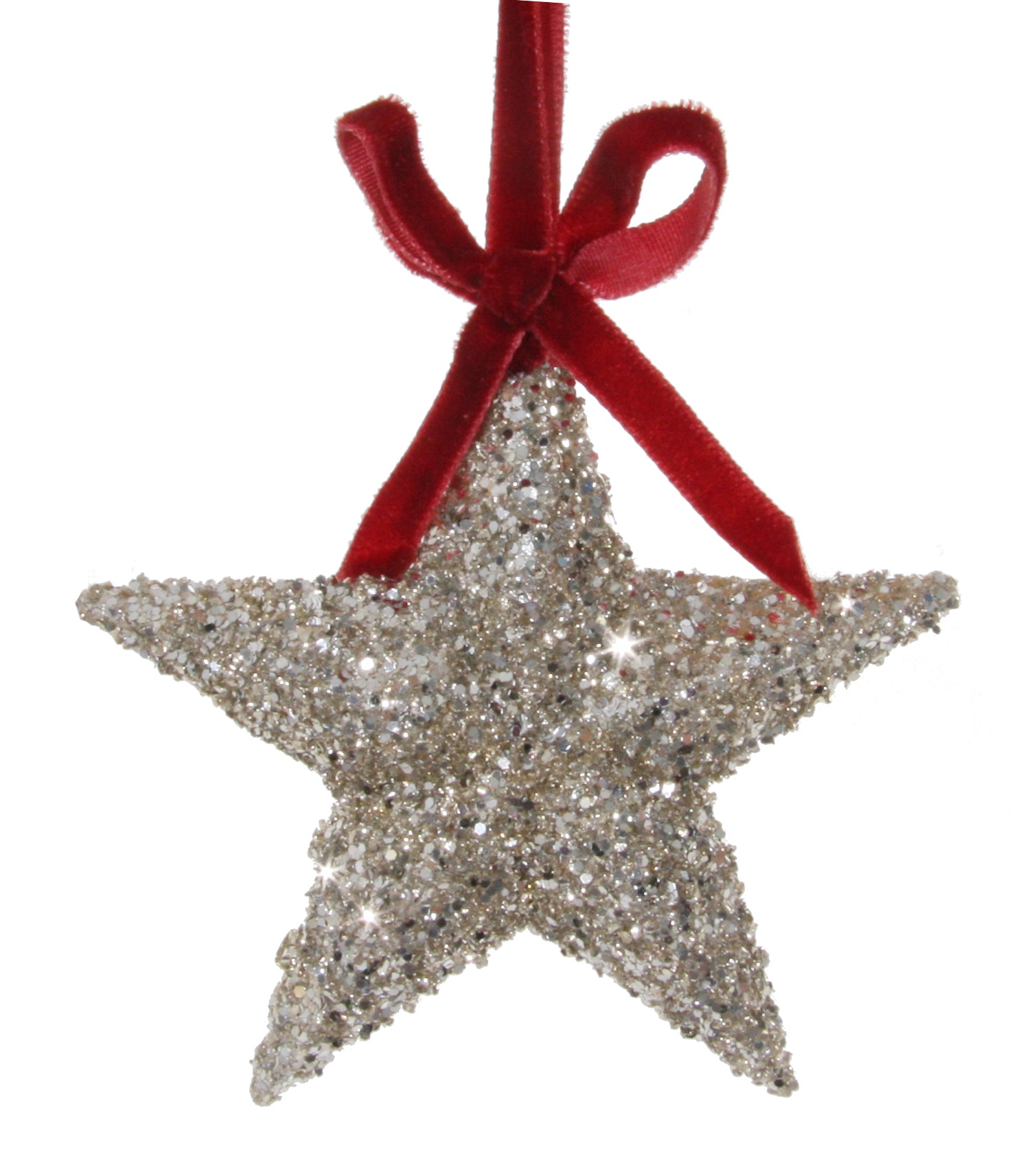 Glitter stjerne ornament